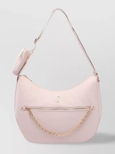 Liu •jo Crossbody Bag With Adjustable Shoulder Strap In Pink