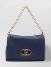 Liu •jo Crossbody Bag With Adjustable Strap And Textured Finish In Blue