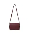Liu •jo Crossbody Bag With Logo Lettering In Burgundy