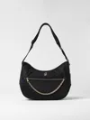 Liu •jo Chain Detail Shoulder Bag With Zip Pocket In Black