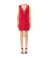 Liu •jo Crystal-embellished Mini Dress In Red