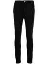 Liu •jo Crystal-embellished Skinny Trousers In Black