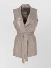 Liu •jo Crystal Embellished Sleeveless Vest In Neutral
