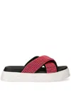 Liu •jo Crystal-embellished Slides In 粉色