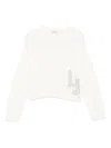 Liu •jo Crystal-embellished Sweater In White