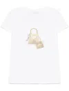 Liu •jo Cotton T-shirt In White With Print In 白色