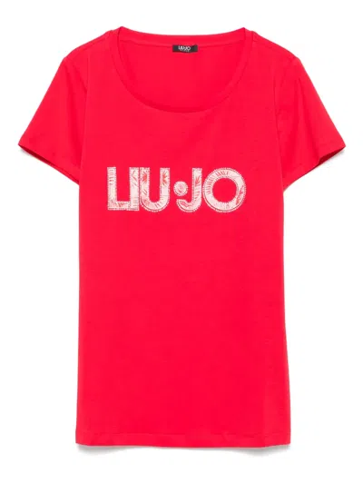 Liu •jo Crystal-embellished T-shirt