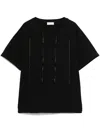 Liu •jo Crystal-embellished T-shirt In Black