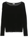 Liu •jo Crystal-embellished Top In Black