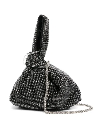 Liu •jo Crystal-embellished Tote Bag In Black