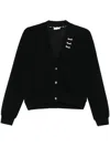 Liu •jo Crystal-embellished V-neck Sweatshirt In Black