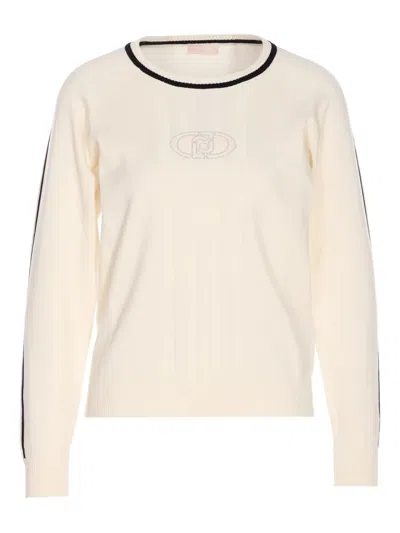 LIU •JO CRYSTAL-EMBELLISHMENT SWEATER