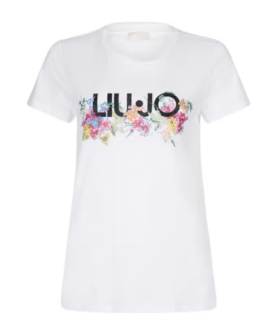 Liu •jo Crystal-embellishment T-shirt