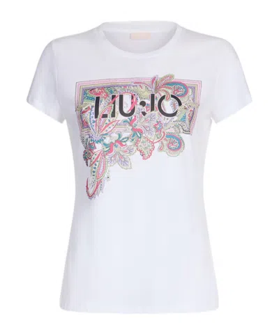 Liu •jo Crystal-embellishment T-shirt