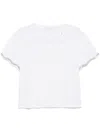 Liu •jo Crystal-embellishment T-shirt In White