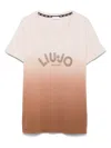 LIU •JO CRYSTAL-LOGO T-SHIRT