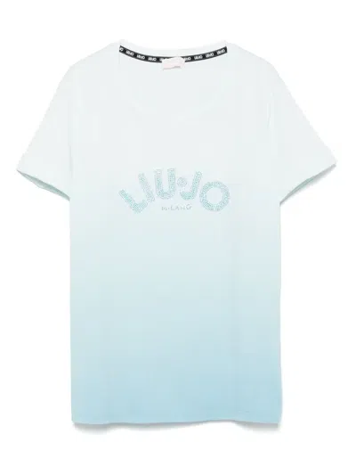 Liu •jo Crystal-logo T-shirt