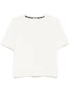 Liu •jo Crystal-logo T-shirt In White