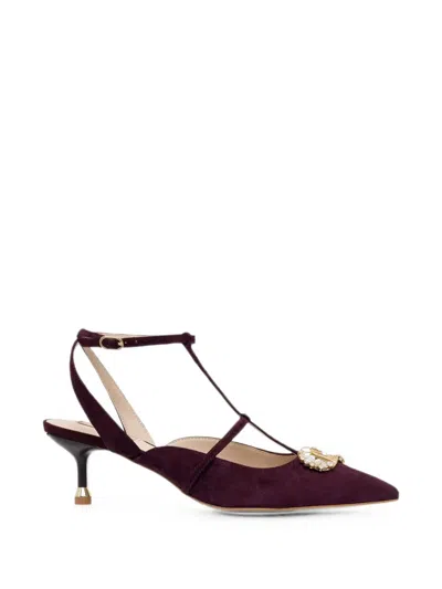 Liu •jo Crystal-embellished Pointed-toe Pumps In Multi