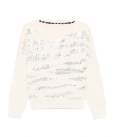 Liu •jo Crystal-embellished Sweatshirt In White