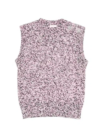 Liu •jo Crystal-embellished Vest In Pink