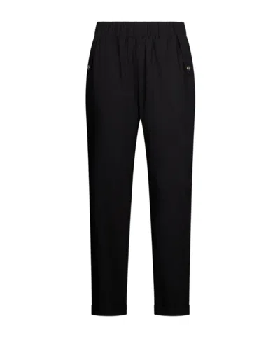 Liu •jo Cuffed Elasticated Trousers In Black