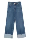 Liu •jo Denim Trousers With Belt Loops In Blue