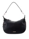 Liu •jo Curved Zip-detail Shoulder Bag In Black