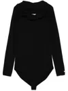 Liu •jo Cut Out-detail Bodysuit In Black