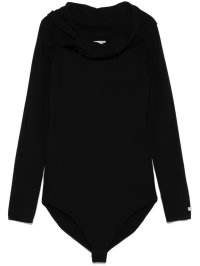 Liu •jo Cut Out-detail Bodysuit In Black