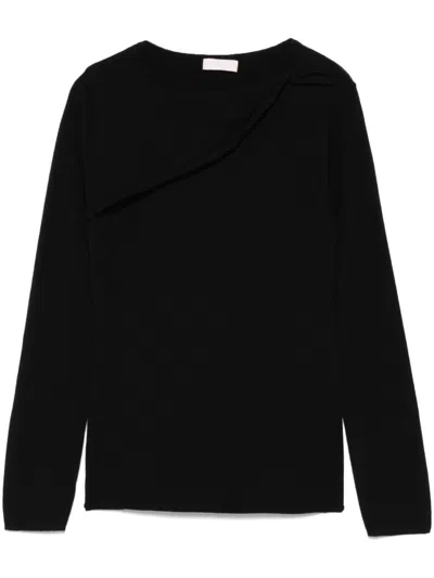 Liu •jo Cut Out-detail Sweater In Black