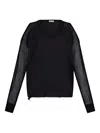 Liu •jo Cut-out Sweatshirt In 黑色