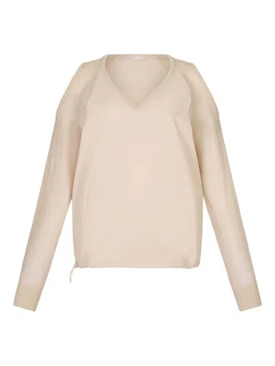 Liu •jo Cut-out Sweatshirt In 中性色