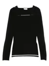 Liu •jo Cut-out Top In Black