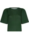 Liu •jo Cut-out Top With Wild Jungle Lux Print In Grün