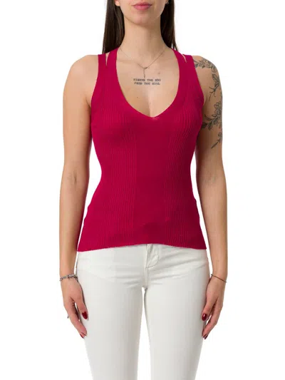 Liu •jo Lurex® Knit Top In Pink