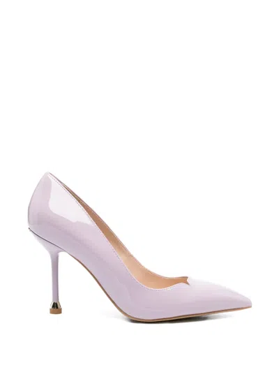 Liu •jo Cutout Leather Pumps In Pink