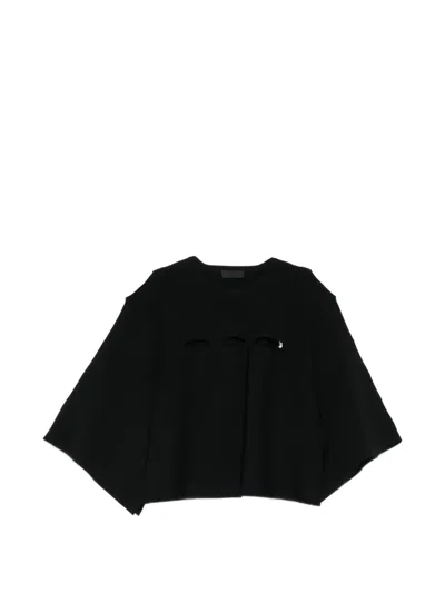 Liu •jo Cutout Sleeve Blouse In Black