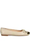 Liu •jo Dafne Ballerina Shoes In Neutrals