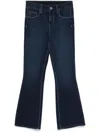 Liu •jo Liu Jo Dark Blue Flared Jeans In Blue