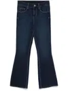 Liu •jo Liu Jo Dark Blue Flared Jeans In Blue