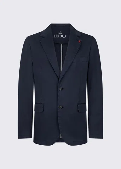 Liu •jo Dark Blue Satin Jacket