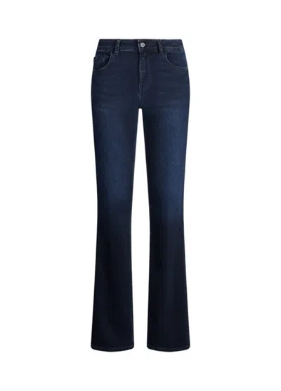 Liu •jo Dark Blue Slim Fit Flared Jeans