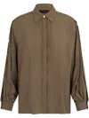Liu •jo Liu Jo Green Shirt With Classic Collar