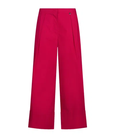 Liu •jo Dart Flared Trousers In Brown