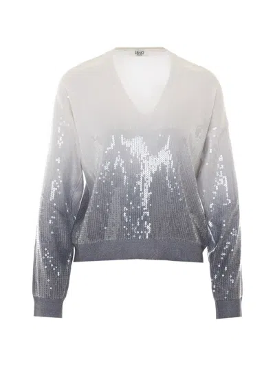 Liu •jo Liu Jo Liu Jo Camel Cotton Sweater In Purple