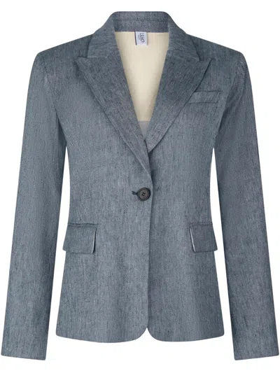 Liu •jo Denim Blazer In Blau