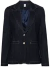 Liu •jo Denim Blazer In Blue