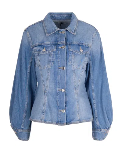 LIU •JO DENIM BUSTIER JACKET