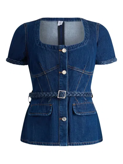 Liu •jo Denim Jacket In Blue